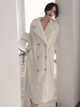 Trendy advanced sensational ~ French temperament Sleeping Womens autumn Winter 2021 new Coral Fleece sleeping robe with a thickening of the length