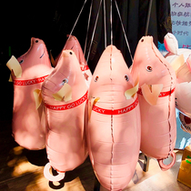 Graduation ins vibrato with the same birthday photo props creative net celebrity walking pig balloon walking duck animal balloon