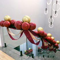 Wedding Stairway Armrest Decoration Wedding Wedding Wedding Celebration Supplies Laflower Veil Wedding House Arrangement Balloon Suit Guardrails Dress