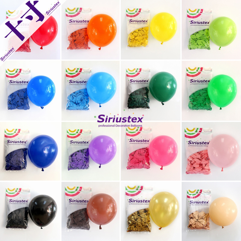 New thickened latex 10-inch standard color round balloon popular S brand retro color wedding room layout