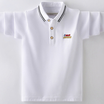 Boys T-shirt long-sleeved cotton polo shirt spring and autumn 12-year-old boy autumn top 10 big childrens T-shirt trend