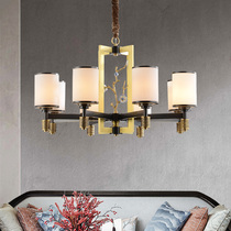 New Chinese style living room all-copper chandelier Designer creative antique Chinese style dining room Simple bedroom Zen lamps