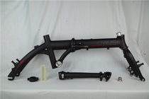 CRIUS Aluminum Alloy 412 Folding Bicycle Frame Front Fork 14 Inch V Brake Disc Brake Driving Commuting Fitness