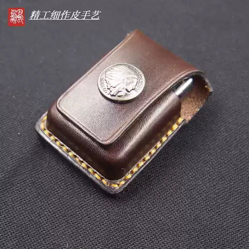 Кожаная зажигалка ручной работы, чехол, делается под заказ, из натуральной кожи, увеличенная толщина