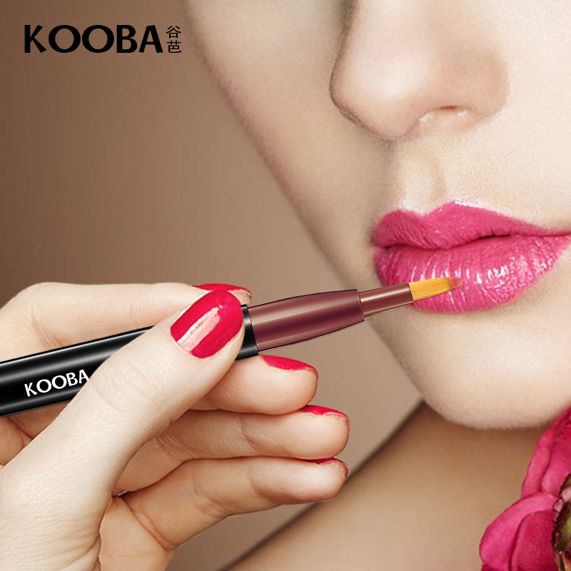 Gluba KOOBA lip brushed female portable telescopic with lid lip line beginners Makeup Tools Makeup Artist Special Lip Line Pen