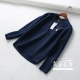 Độc thân trong nước Thời trang mới khí chất đơn giản áo thun mỏng cổ chữ V dài tay đan áo len rộng DMX810106