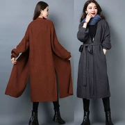 Áo len dệt kim cardigan 2019 Mới của phụ nữ mùa thu Phiên bản Hàn Quốc của đoạn dài hoang dã mỏng manh ngoài thủy triều - Cardigan