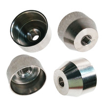 Tapered stainless steel rear hoop single-head diabolo shaker tail hoop handle rear end steel hoop special twist support steel rear tail