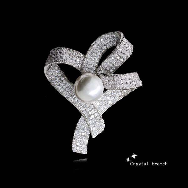 Broche femme en Zircon diamant - Ref 1177432 Image 5