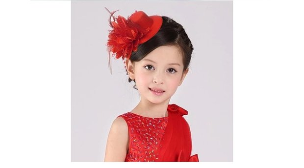 Cô dâu trẻ em mũ tóc kẹp mũ phụ kiện tóc cô gái công chúa trang phục sân khấu hiệu suất đầu chụp ảnh hoa trang sức đầu kẹp phồng tóc
