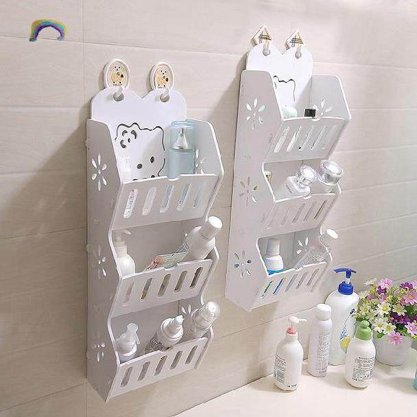 Put makeup, skin care, toothbrush cup, corner, budget hotel bathroom shelf, cosmetics wash stand, storage box shelf