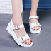 2018 dép mới XL nữ mùa hè 41-43 bánh xốp dày đáy phẳng 42 chân béo hoang 33 cỡ nhỏ 31 32 giày dép juno Sandal