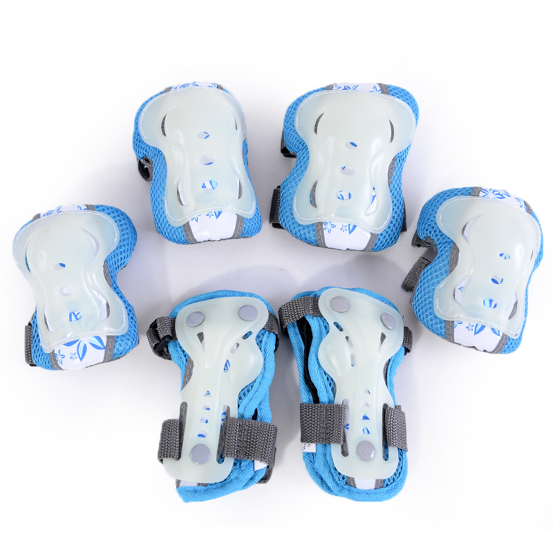 Children's protective gear helmet thickened roller skates skating skateboarding bicycle men and women fluorescent knee pads