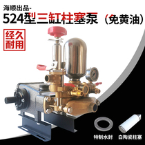 Haishun 524 type ceramic butter-free high pressure agricultural spraying machine sprayer garden spray atomization breeding cleaning