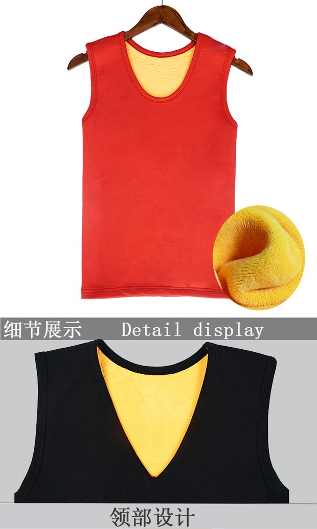 Áo vest nam ấm áp cộng với nhung dày nữ cotton Áo vest rộng vai khoét đáy quần lót không tay vest mùa thu và mùa đông ao khoac vest nam