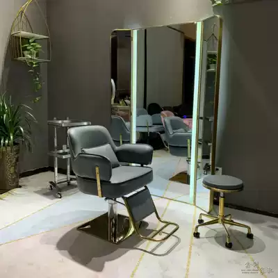 3am landing mirror hair salon special network red hairdressing mirror table modern simple high-end shop management mirror tide