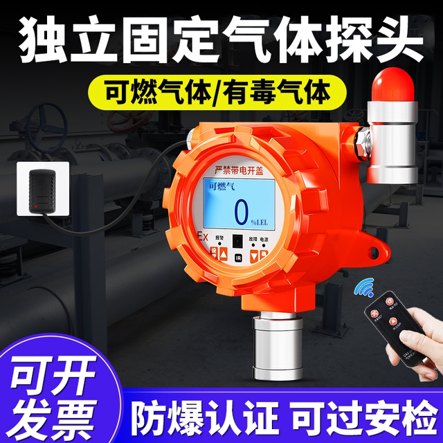 Industrial Combustible Gas Alarm Independent Oxygen Ammonia Hydrogen Sulfide Carbon Monoxide Hydrogen Concentration Detector
