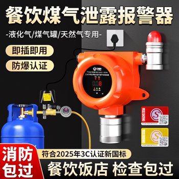 Gas Leak Alarm Commercial Catering Liquefied Gas Natural Gas Gas Leakage Automatic Valve Closing Gas Alarm