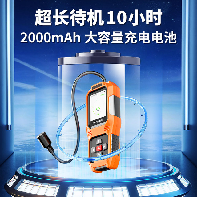 Coal Gas Detector, Natural Gas, Liquefied Gas, Combustible Gas Leak Detector, High-Precision Alarm, Leak Detector