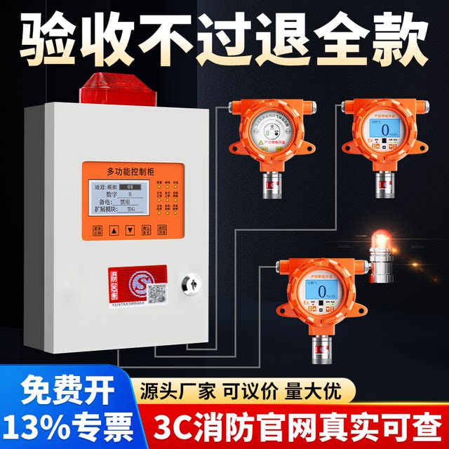 Industrial Explosion-Proof Combustible Gas Detection Alarm Methane Gas Station Paint Room Toxic Concentration Leak Detector