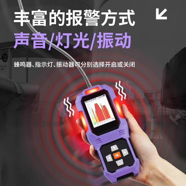 Sf6 Gas Leak Detector Handheld Sulfur Hexafluoride Gas Detector Portable Leak Alarm Detector