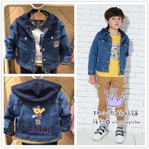 Clear Cabin 21 Autumn Style Paw Little Bear Boy Clothing Boy Children Cowboy Jacket PCJK93811M JK93811M