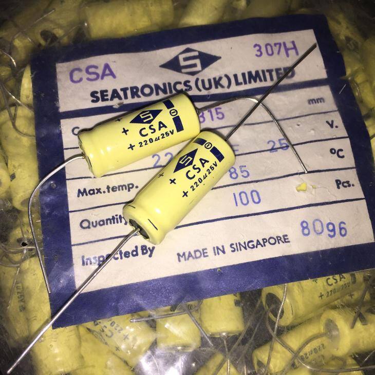 British SEATRONICS (UK) lIMITED 220UF25V fever bile machine cathode electrolytic capacitor