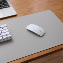 Mouse pad oversize anti-slip desk Home Leather Laptop Cushion Waterproof Ash Color Double-sided Desk Mat