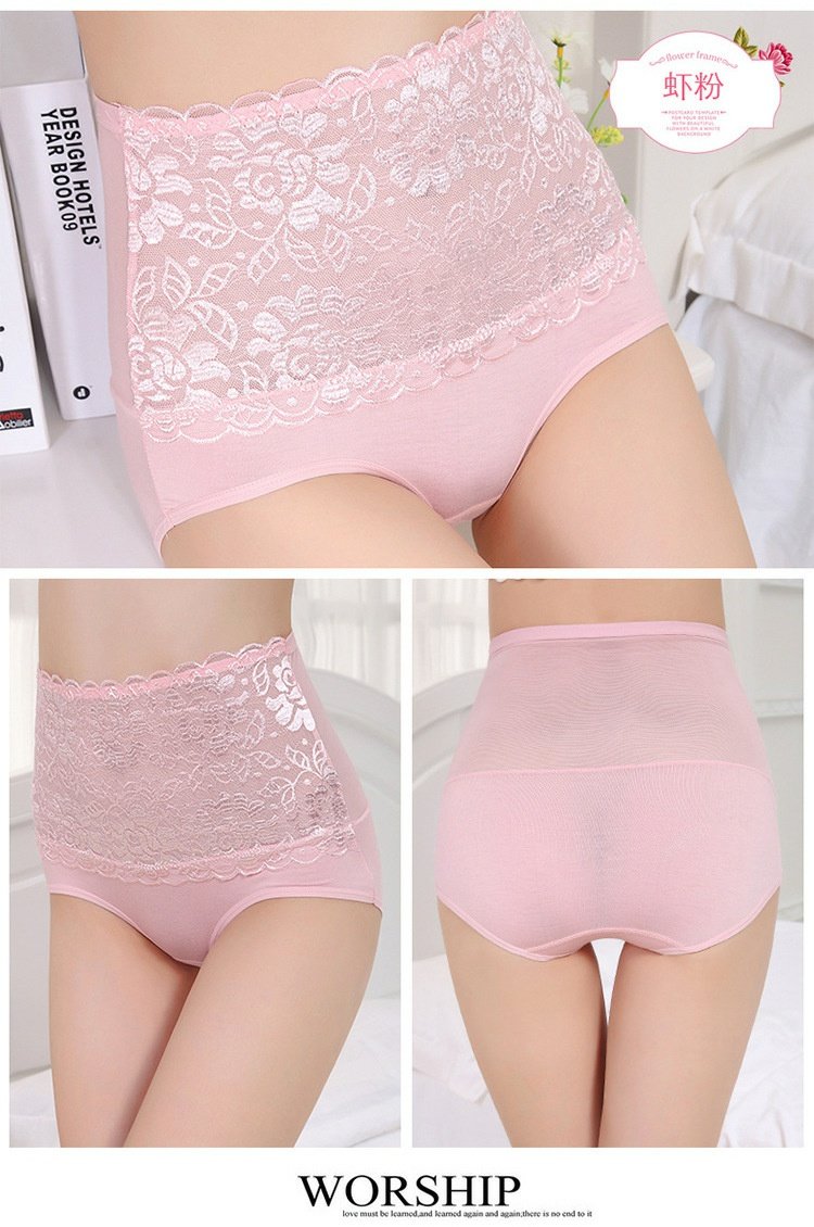 Sau sinh bông gợi cảm đồ lót ren nữ bụng cơ thể điêu khắc phụ nữ phương thức tóm tắt quần lót eo cao bán buôn sịp nam