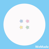 Small five-pointed star embroidery cloth stickers cute clothes mobile phone decoration stickers hand stickers Joker fashion self-adhesive patch