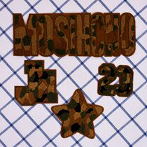 Hand sewn towel embroidery DIY patch camouflage English letter sweater clothing repair cloth patch dress decoration embroidery paste