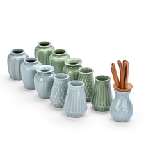 Tea Set Tea Tray Accessories Kung Fu Bamboo Tea Road Suit Ceramic Nanzhu Tea Dao Six Gentlemans Gothic Kiln Small Vase