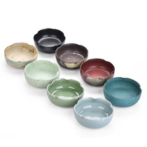 Coarse Pottery Large Number Tea Wash Tea Set Pen Wash Green Flower Ceramic Accessories Tea Lane Six Gentleman Zero Water Distribution Gtoon Washed