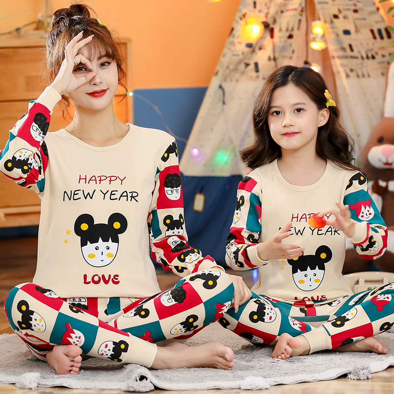 Female Great Boy Autumn Clothes Sanitary Pants Pure Cotton Autumn Winter Children Girl Shirts Inner lap pants CUHK Scout Cotton Fever Sweater Pants