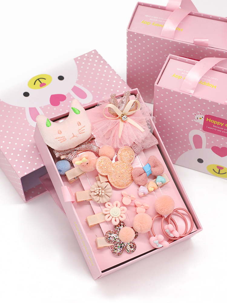 Children Hair Accessories Little Girl's Head Accessories Girl Hair Clip Korea Leather Gluten Hair Ring Baby Princess Crown Hair Clip Clip