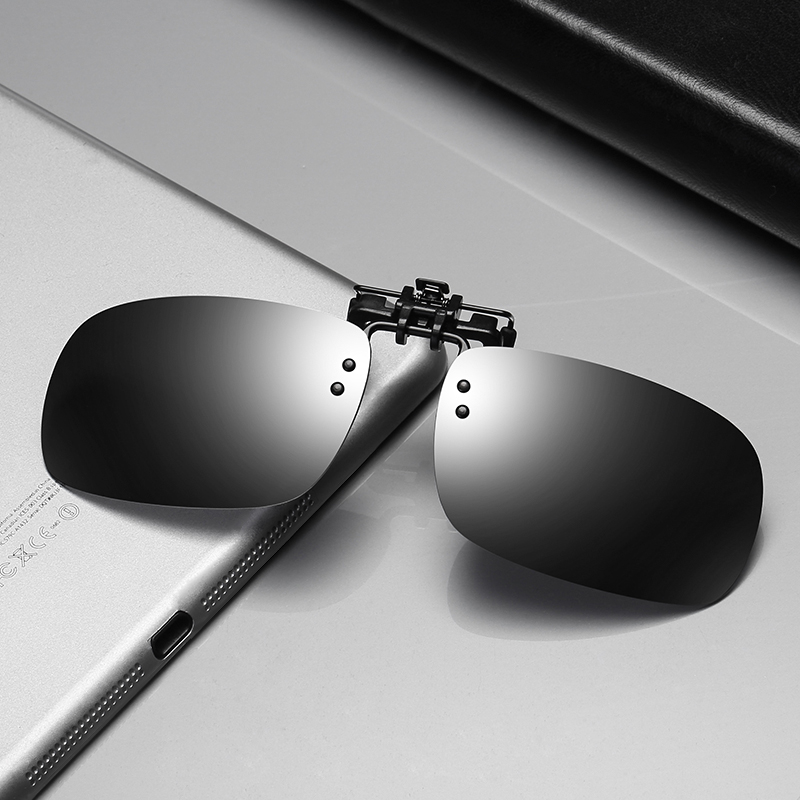 爆龙太阳镜男女开车偏光眼镜夹片式太阳镜近视浅色司机蛤蟆墨镜