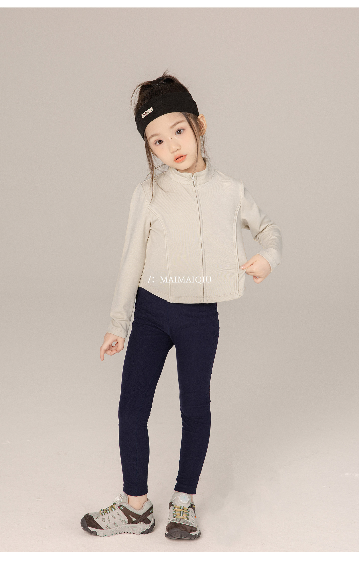 一秋妈女童2026秋季新款运动风拉链短外套中大儿童修身时髦洋气 — 18