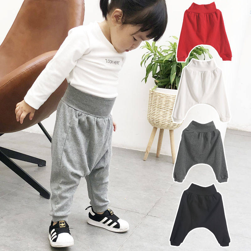 Baby packed in spring and autumn clothes with thin bottom baby large ppants 0-3-9 months 2 years old toddler pants high waist and underpants