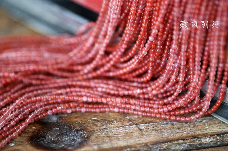 DIY аксессуары diy饰品配件散珠批发zakka手项炼串珠头饰材料纯天然水红南红玛瑙