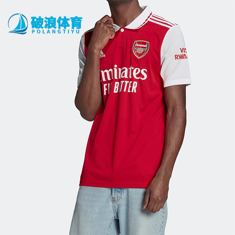 Adidas/Adidas Genuine Summer Arsenal Fan Version Men's Football Short-Sleeved T-Shirt Jersey H35903 Adidas/Adidas Genuine Summer Arsenal Fan Version Men's Football Short-Sleeved T-Shirt Jersey H35903