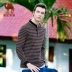 Lạc đà nam 2017 Xuân mới Thời trang áo dài mỏng Kinh doanh sọc POLO Áo sơ mi dài tay giản dị t shirt polo Polo