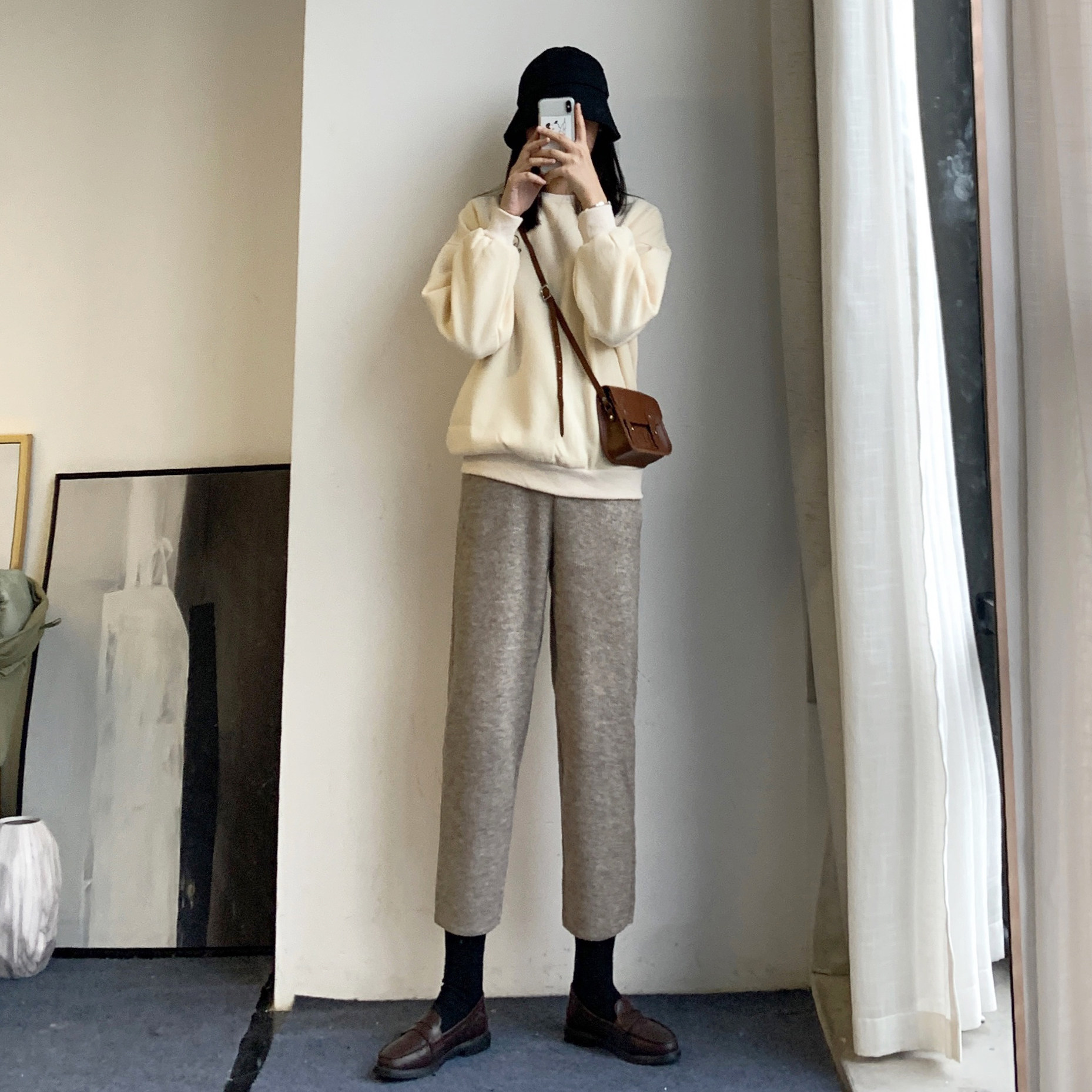 Huiliuliuliu neat red knitted grandma female autumn Winter Winter Winter Winter Winter Winter Winter Winter Winter Winter Winter Winter Winter Winter Winter Winter Winter Broadcast Trousers plus Halene Rot Pants