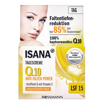 German original clothing imports Isana anti-wrinkle skincare Q10 moisturizing compact day cream face cream sunscreen LSF15