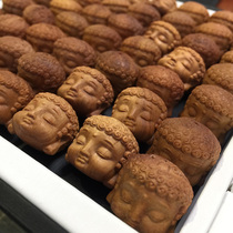 (Xiong family) authentic India Mysore Laoshan Tan 108 Buddha Beads Carved Pendant Men and Womens DIY Wenplay