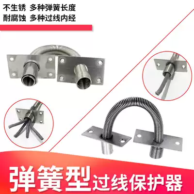 Access guard Wire Stainless Steel threading tube anti-clamp wire hose door and window protective sleeve metal spring protective tube