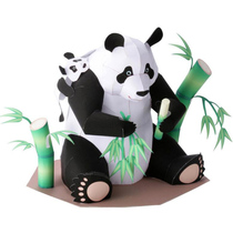 3D Paper Die Solid Puzzle Model Diy Hand Folded Paper Children Puzzle Toy Simulation Animal Doll Giant Panda