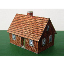 3D paper mold three-dimensional puzzle paper model diy handmade origami toy mini cabin small house house building