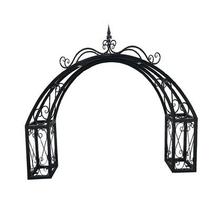 Courtyard door head arched flower stand custom-made iron gardening half arch garden pier arched large and small door head
