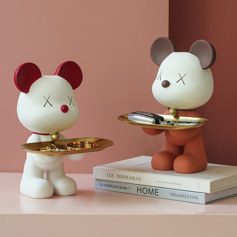 Creative Hani Violent Bear Tabletop Key Entrusted With Light Lavish Home Xuanguan Containing Living Room Wine Cabinet Decorations