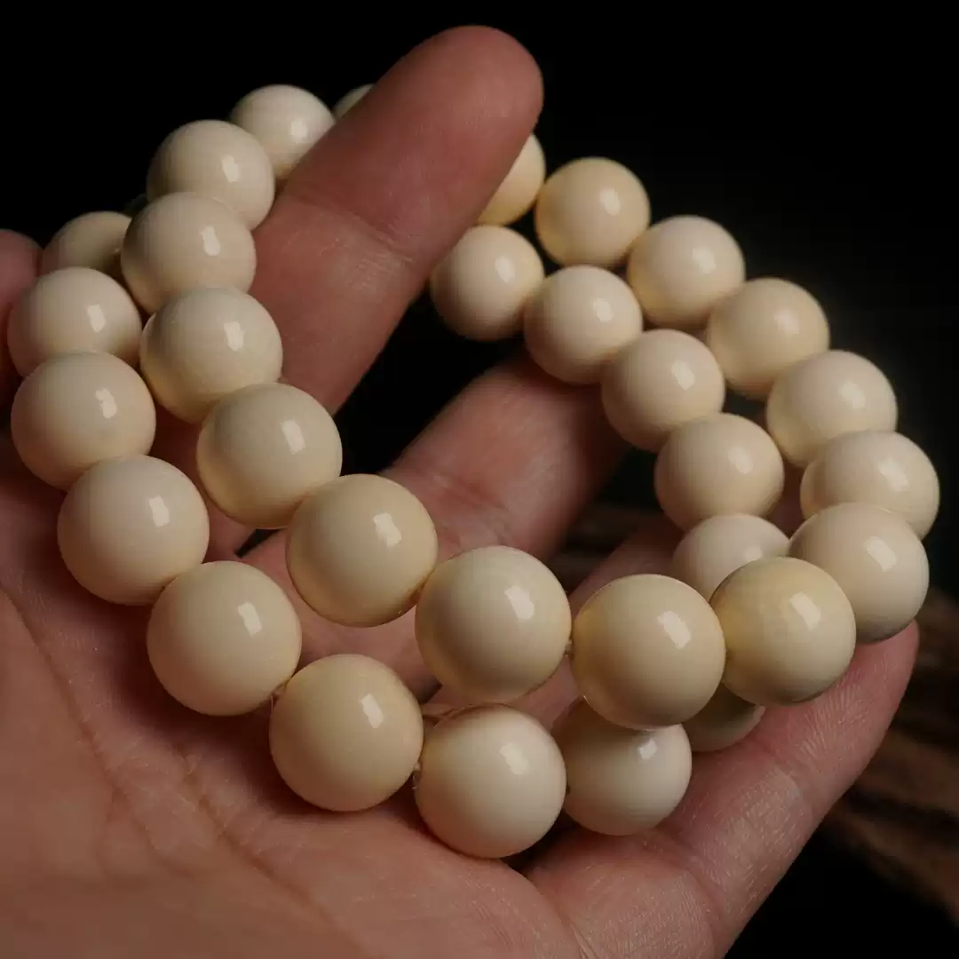 文玩堂：猛犸牙手链（牙芯料精工老型） 文玩堂：猛犸牙手链（牙芯料精工老型） 文玩堂：猛犸